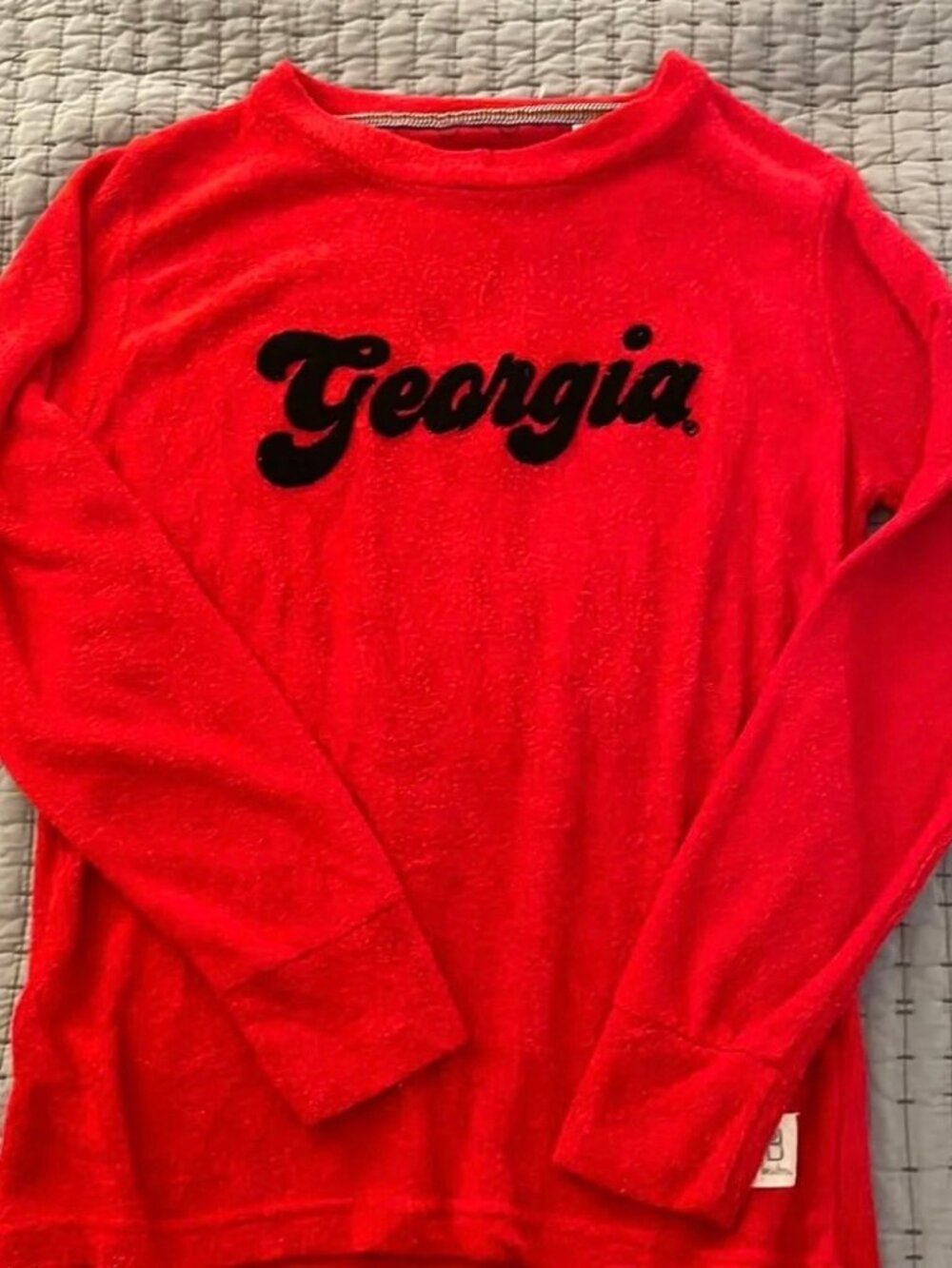 Pressbox University of Georgia pullover red, size small